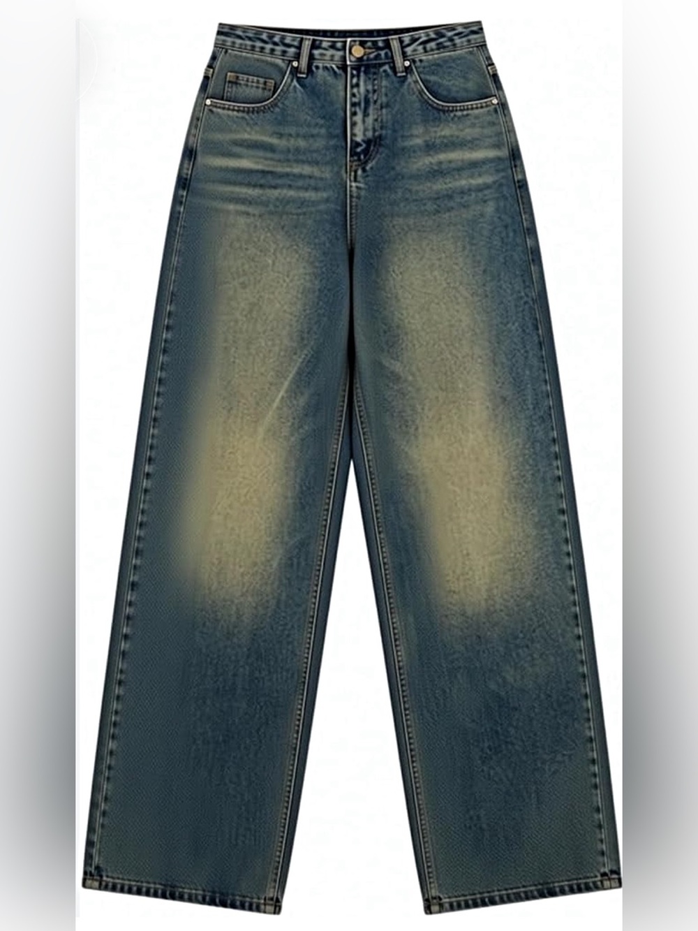 🆕 refuge Oversized Wide-Leg Jeans in Washed Blue